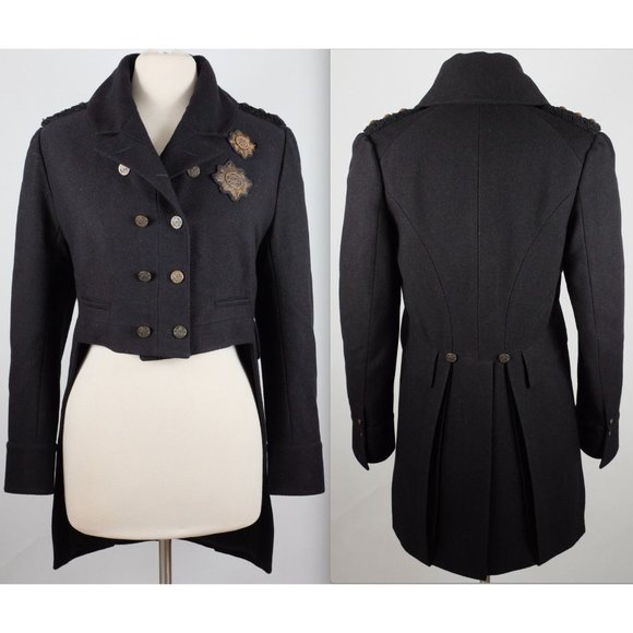 Ralph Lauren Jacket Purple Label sz 10 tailcoat jacket Collection embroidered
